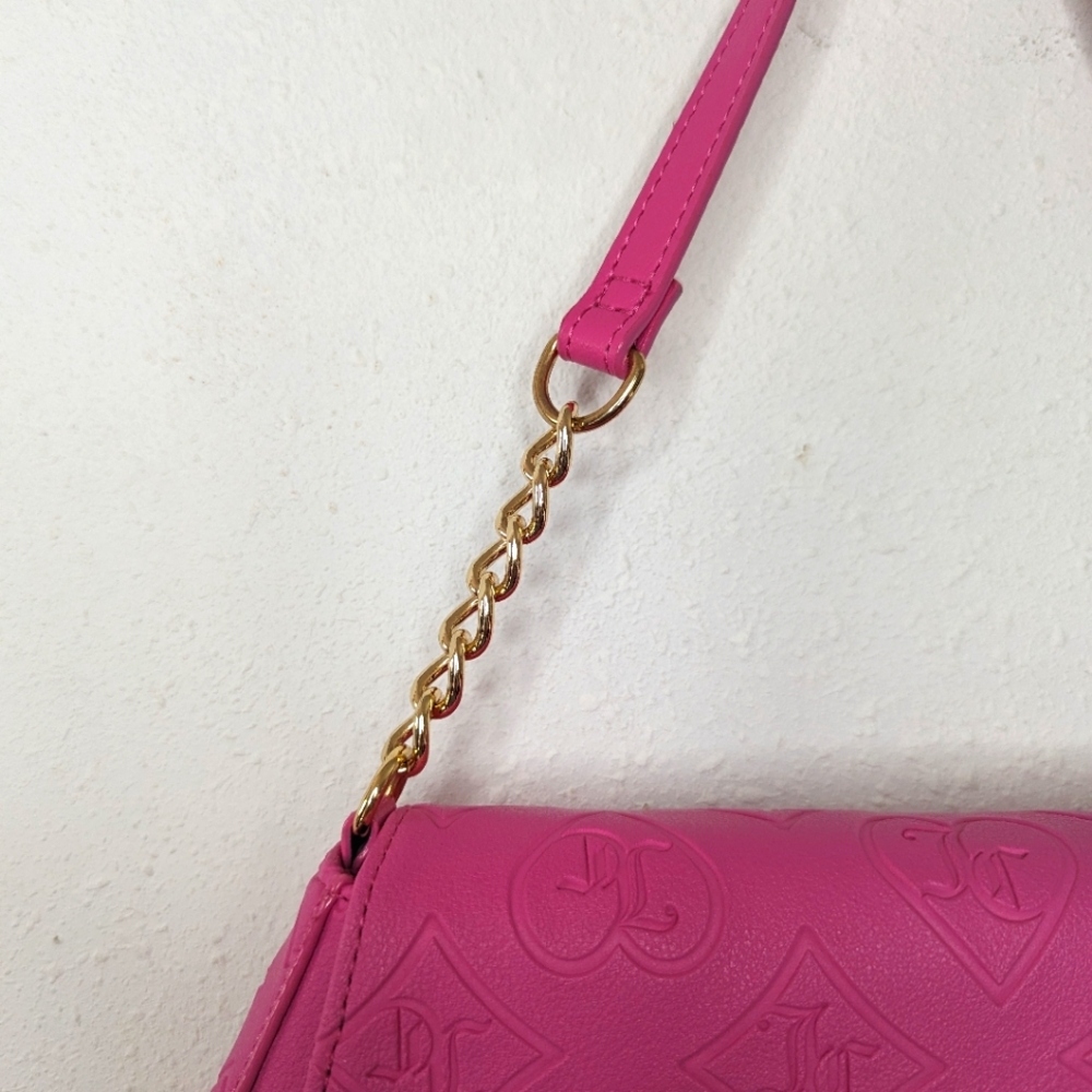 Juicy Couture Bag Small Pink W/Chain Strap - Picture 7 of 12